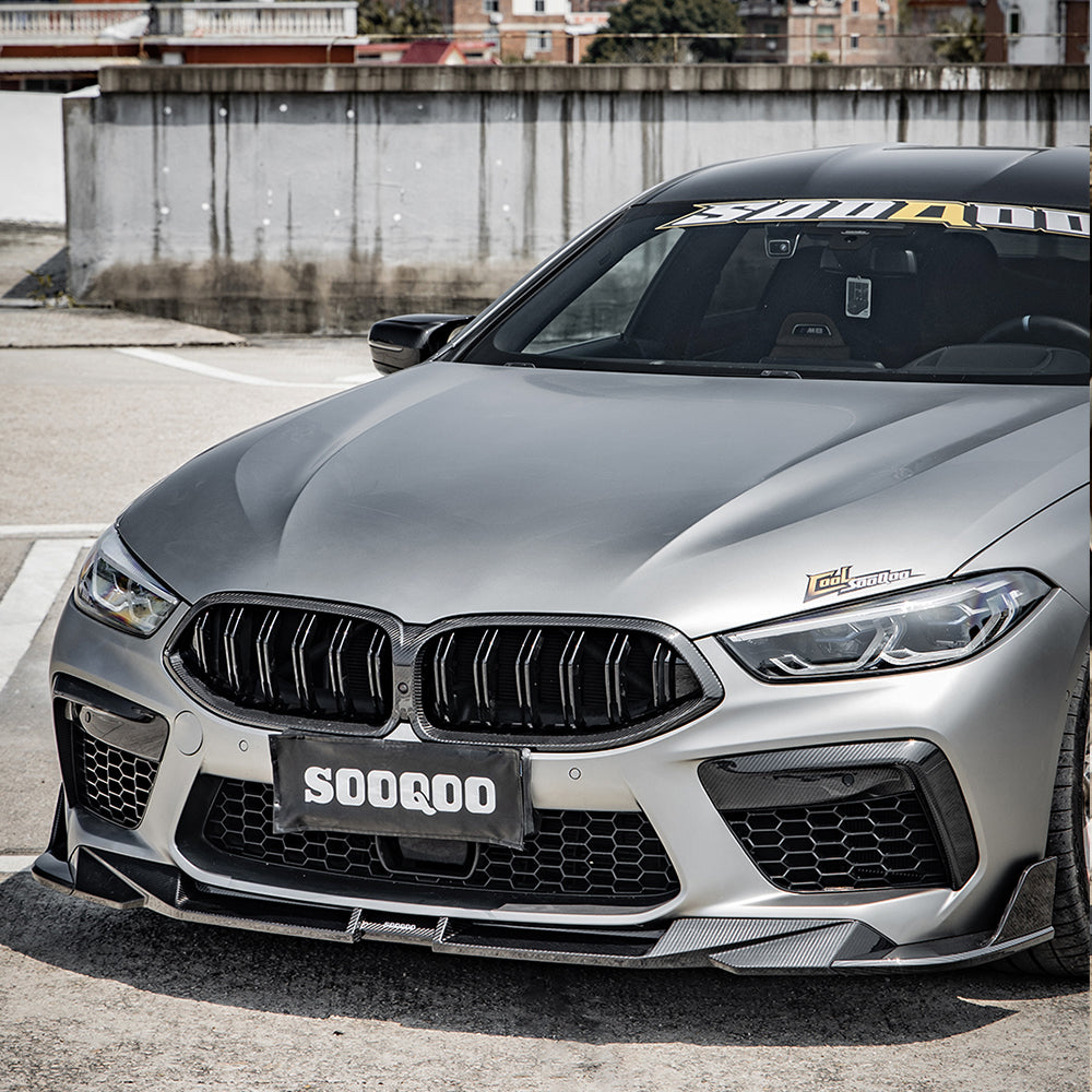 SOOQOO BMW M8 F91 F92 F93 SQ Style Carbon Fiber Front Lip