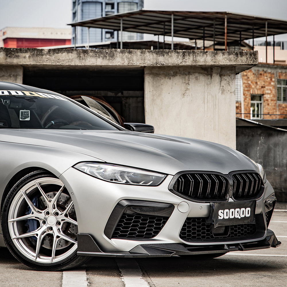 SOOQOO BMW M8 F91 F92 F93 SQ Style Carbon Fiber Front Lip