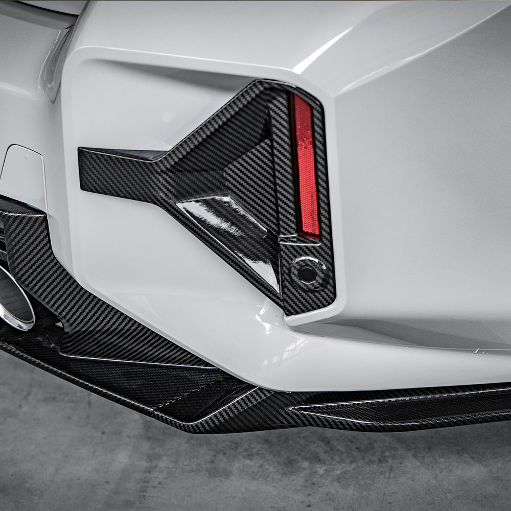 SOOQOO BMW M2 G87 SQ Style Carbon Fiber Rear Bumper Attachments