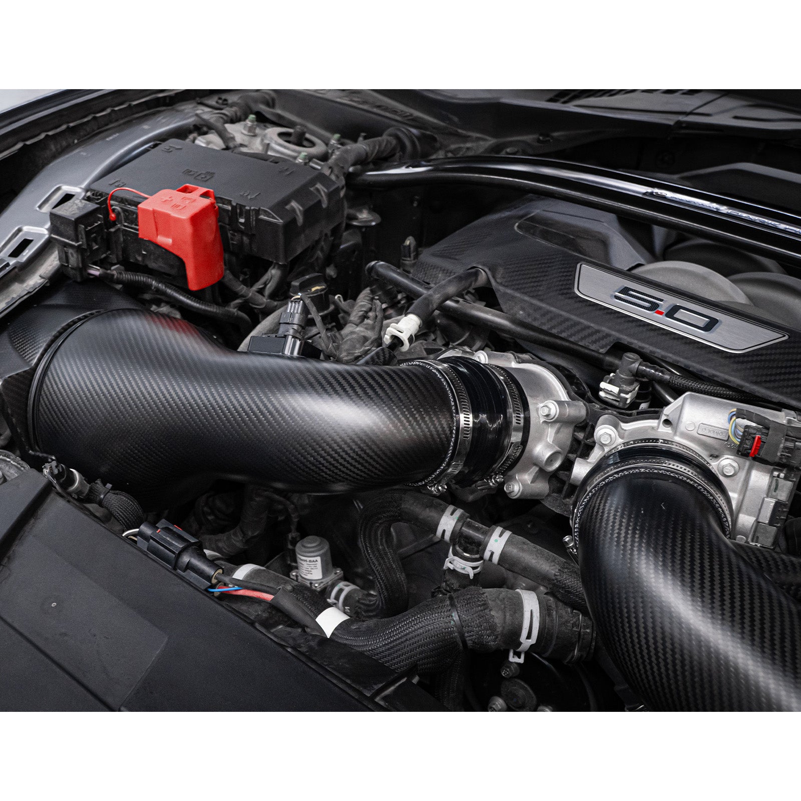 Theten S650 2024+ Mustang Dark Horse 5.0L High-Flow Carbon Fiber Dual Intake System · Image 05