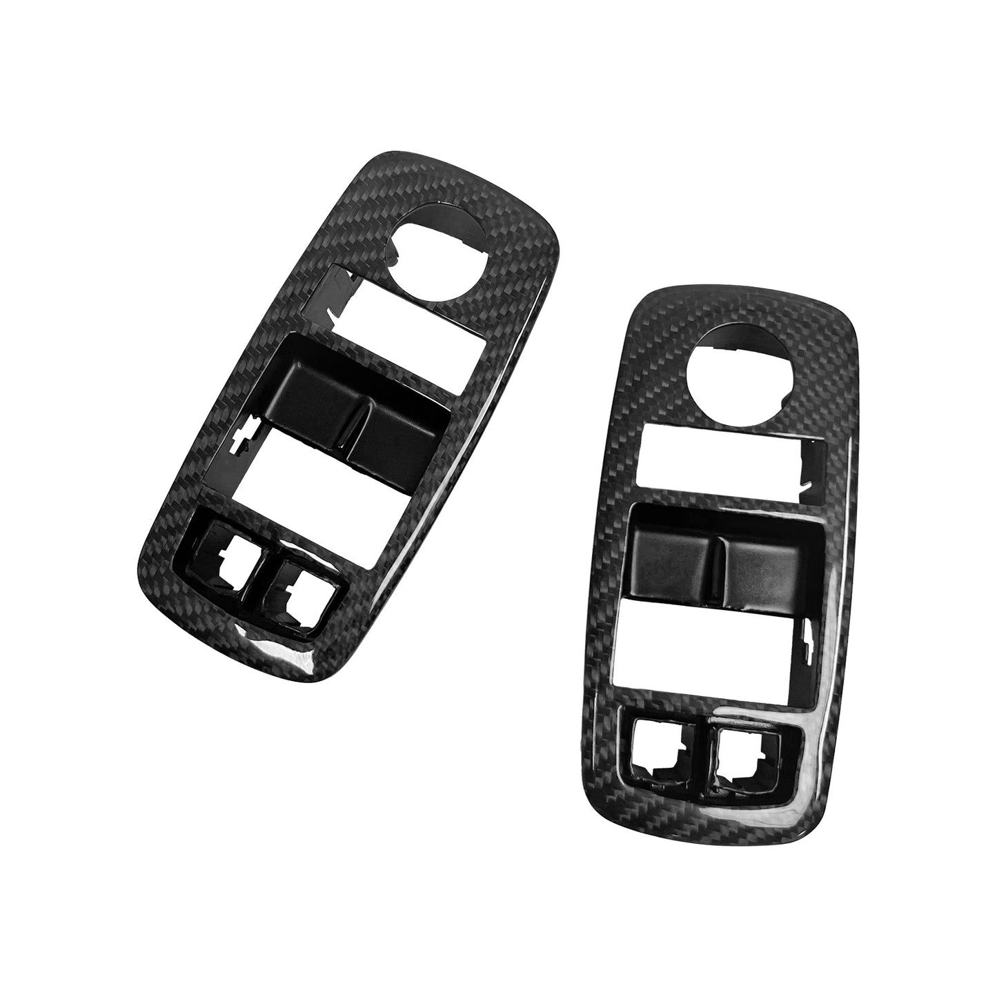 THETEN FORD MUSTANG 2024+ S650 REAL CARBON FIBER WINDOW SWITCH BEZEL COVERS · Image 01