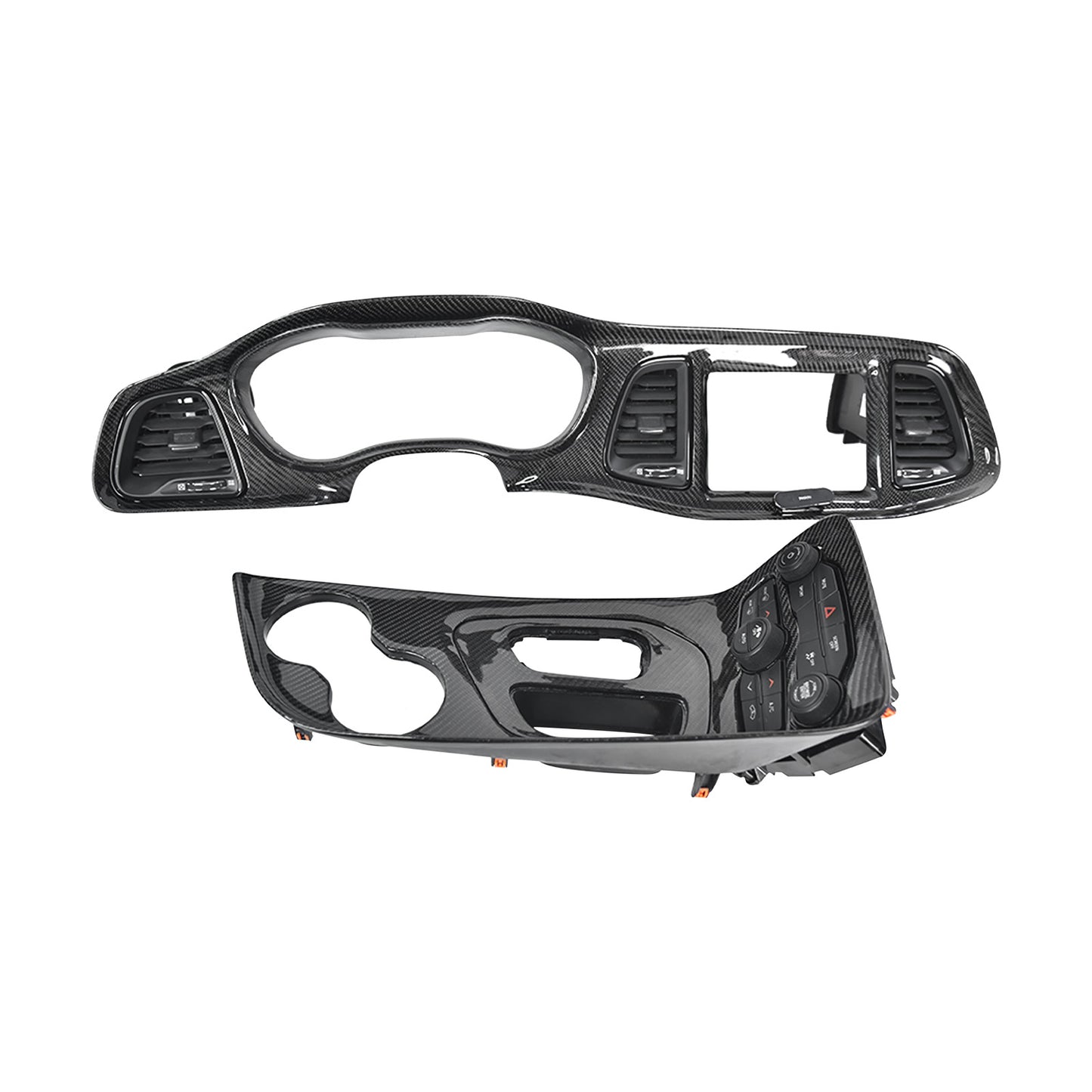 THETEN DODGE CHALLENGER 2015-2023 CARBON FIBER Dashboard Trim Panel / Instrument Panel Bezel 2PCS · Image 04