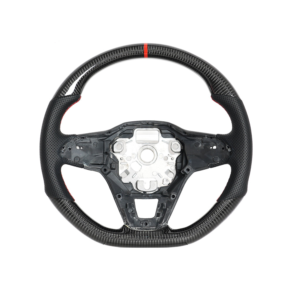 <img src="golf-mk8-steering-wheel.jpg" alt="Volkswagen Golf MK8 Carbon Fiber Steering Wheel" />
