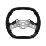 Corvette C8 2020-2026 steering wheel, Style 04 · 3K Gloss Carbon Fiber · Alcantara / Suede · Universal Paddle Compatibility
