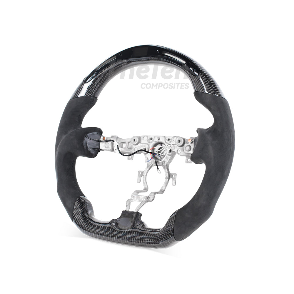 D-CARBON NISSAN 370Z LED ALCANTARA CARBON FIBER STEERING WHEEL