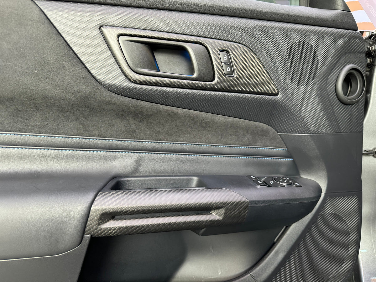 THETEN 2024+ MUSTANG CARBON FIBER INTERIOR DOOR HANDLE TRIM (1 PAIR)