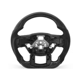 Ford F-150 2015-2020 steering wheel, Style 10 · 3K Gloss Carbon Fiber · Alcantara / Suede · With Paddle Opening