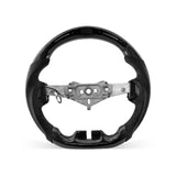 JEEP JK 2011-2018 steering wheel, Style 02 · 3K Gloss Carbon Fiber · Alcantara / Suede · LED · Universal Paddle Compatibility