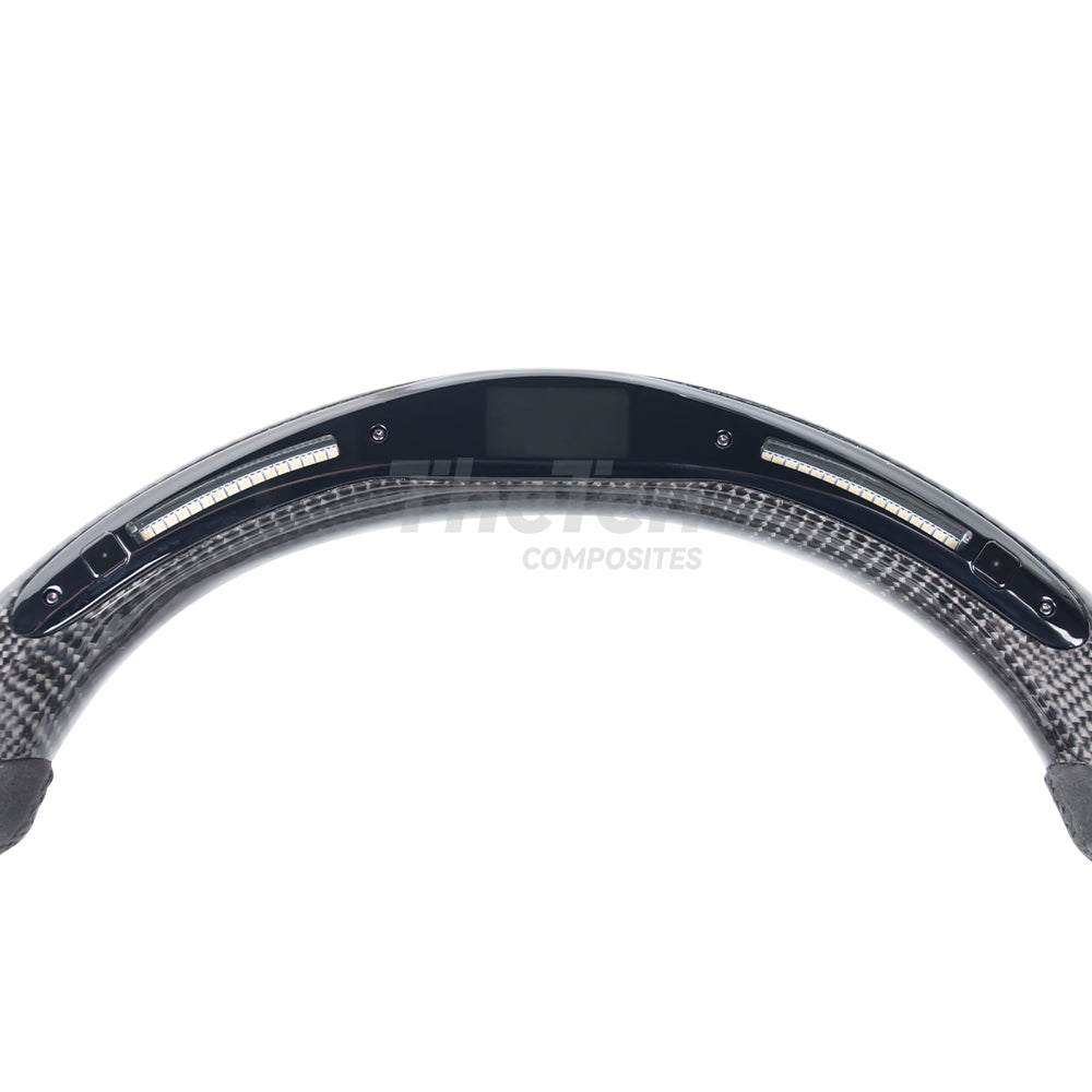 D-CARBON HONDA 10TH GEN ACCORD 2018-2023 LED ALCANTARA CARBON FIBER STEERING WHEEL