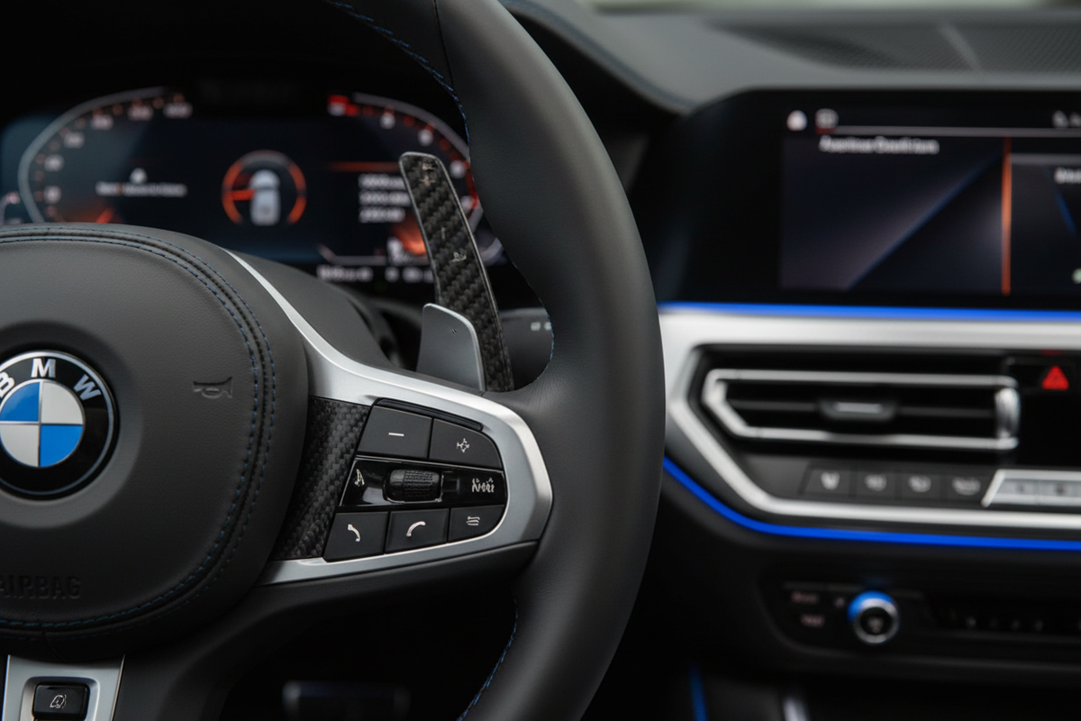 Precision carbon fiber interior detail