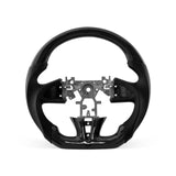Infiniti Q50 2013-2017 steering wheel, Style 03 · 3K Gloss Carbon Fiber · Perforated Leather · Universal Paddle Compatibility