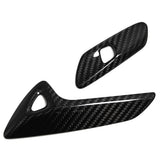 THETEN  CORVETTE C7  CARBON FIBER DOOR HANDLE BUTTON FRAME ADHESIVE GLOSSY FINISH 2-PIECE SET