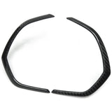THETEN  CORVETTE C7  CARBON FIBER ADHESIVE GLOSSY FINISH DASHBOARD TRIM 2-PIECE SET
