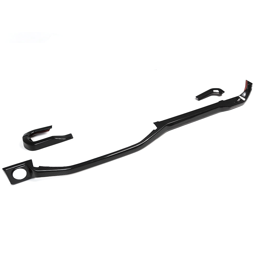 THETEN  2021-2024 FORD F150 RAPTOR ADHESIVE GLOSSY CARBON FIBER CENTER CONSOLE LONG TRIM 4-PIECE SET