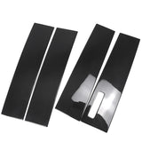 THETEN  2021-2024 FORD F150 RAPTOR ADHESIVE GLOSSY CARBON FIBER WINDOW B-PILLAR TRIM 4-PIECE SET