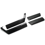 THETEN  2021-2024 FORD F150 RAPTOR ADHESIVE GLOSSY CARBON FIBER INTERIOR DOOR ARMREST FRAME 4-PIECE SET