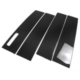THETEN  2021-2024 FORD F150 RAPTOR ADHESIVE GLOSSY CARBON FIBER WINDOW B-PILLAR TRIM 4-PIECE SET