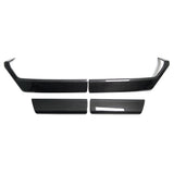 THETEN  2021-2024 FORD F150 RAPTOR ADHESIVE GLOSSY CARBON FIBER INTERIOR DOOR ARMREST FRAME 4-PIECE SET