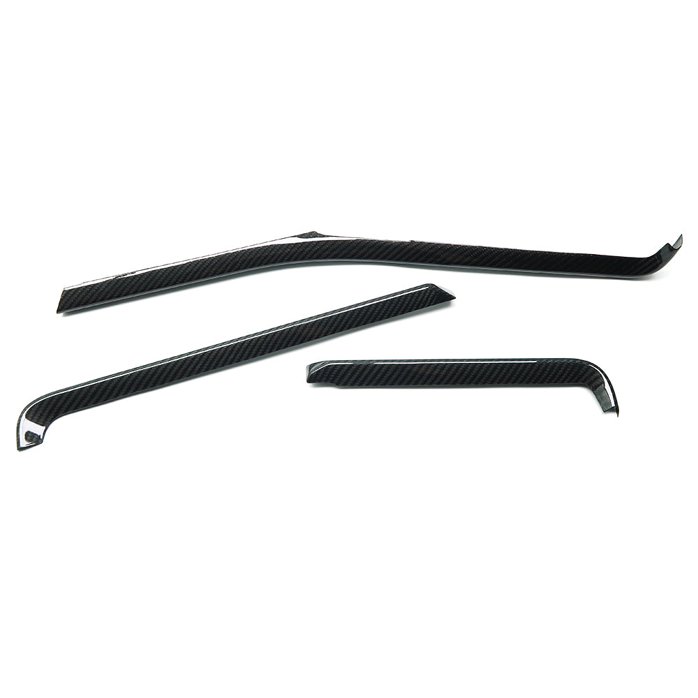 THETEN CORVETTE C8 GLOSS CARBON FIBER DASHBOARD AIRVENT TRIM