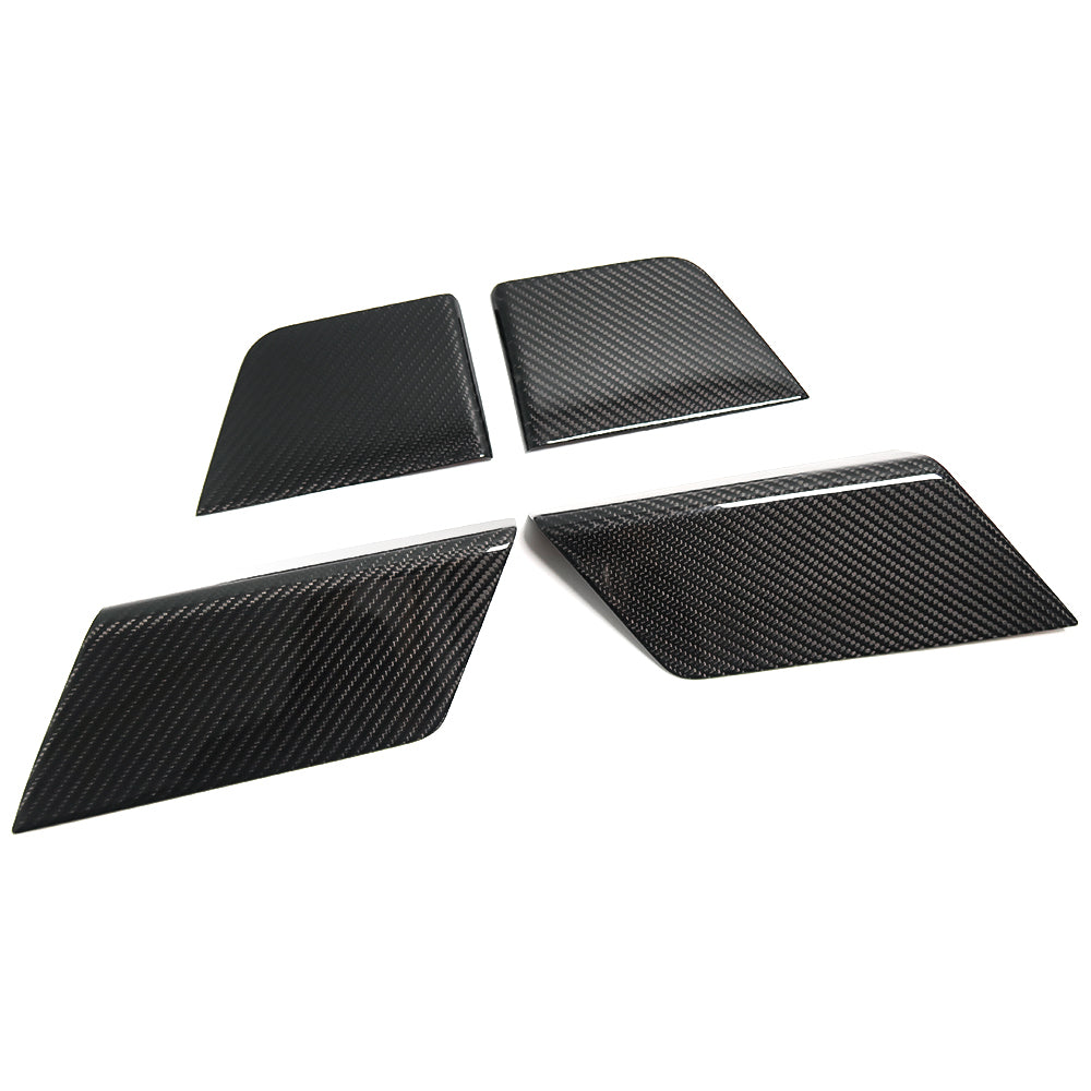 THETEN  2021-2024 FORD F150 RAPTOR ADHESIVE GLOSSY CARBON FIBER   INTERIOR DOOR TRIM PANELS 4-PIECE SET