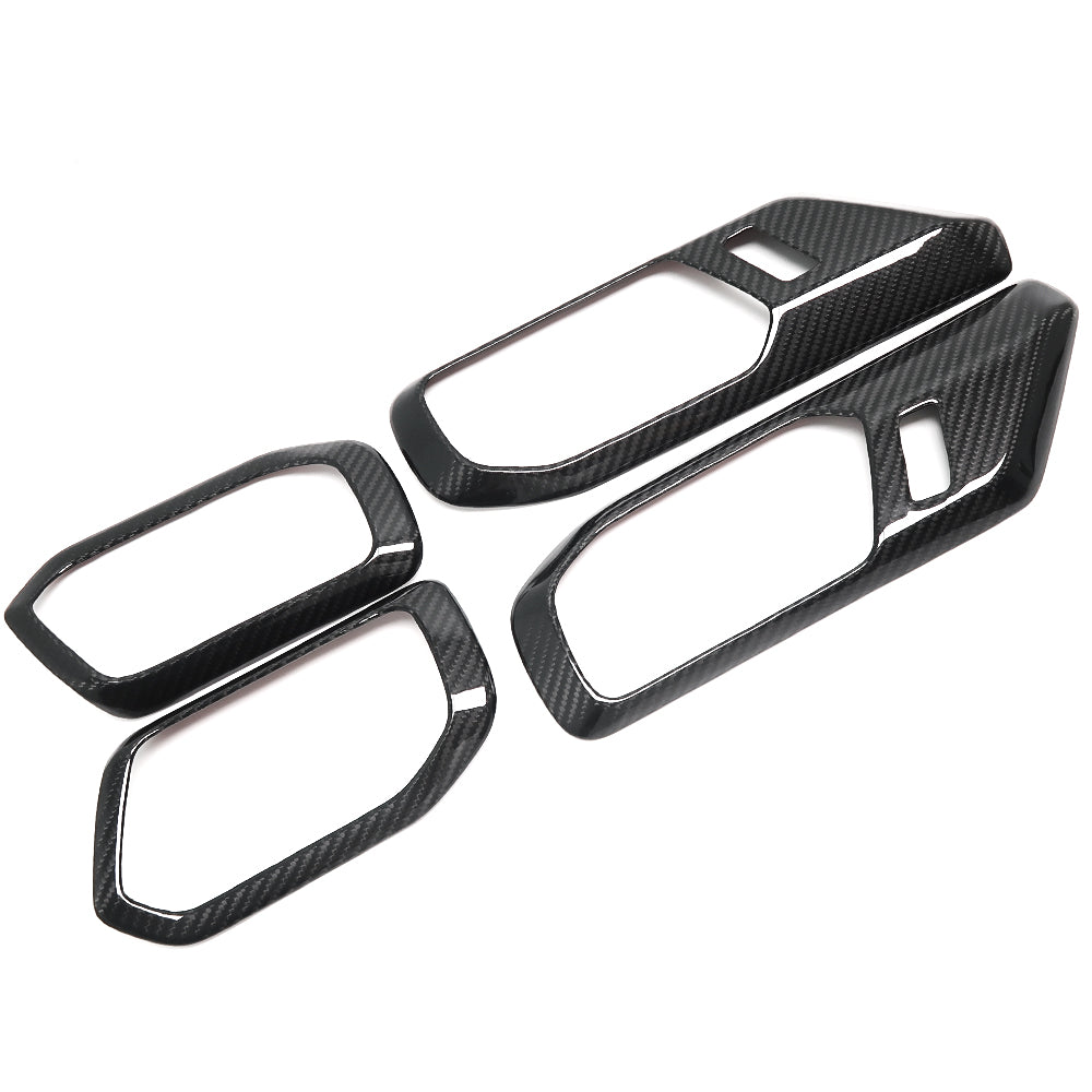 THETEN 2024 FORD BRONCO CARBON FIBER FRONT AND REAR INTERIOR DOOR HANDLE TRIM 4-PIECE SET
